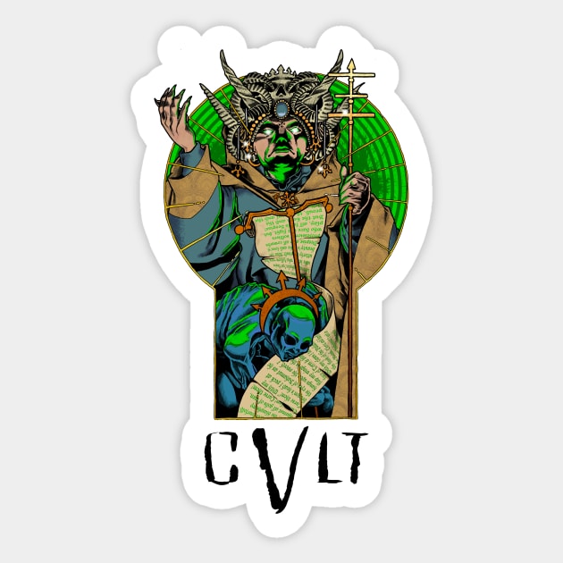 Dungeons, Dice and Dragons • Cultist Sticker by Rollin20s